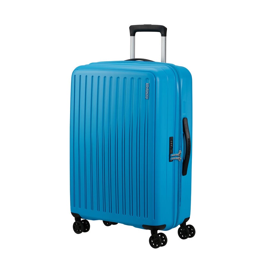 American Tourister Rejoy Spinner Medium in the color Azure Blue. image number 0
