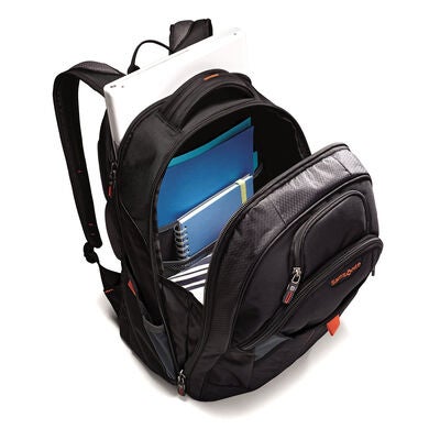 Samsonite Tectonic 2 Large Backpack in the color Black/Orange.