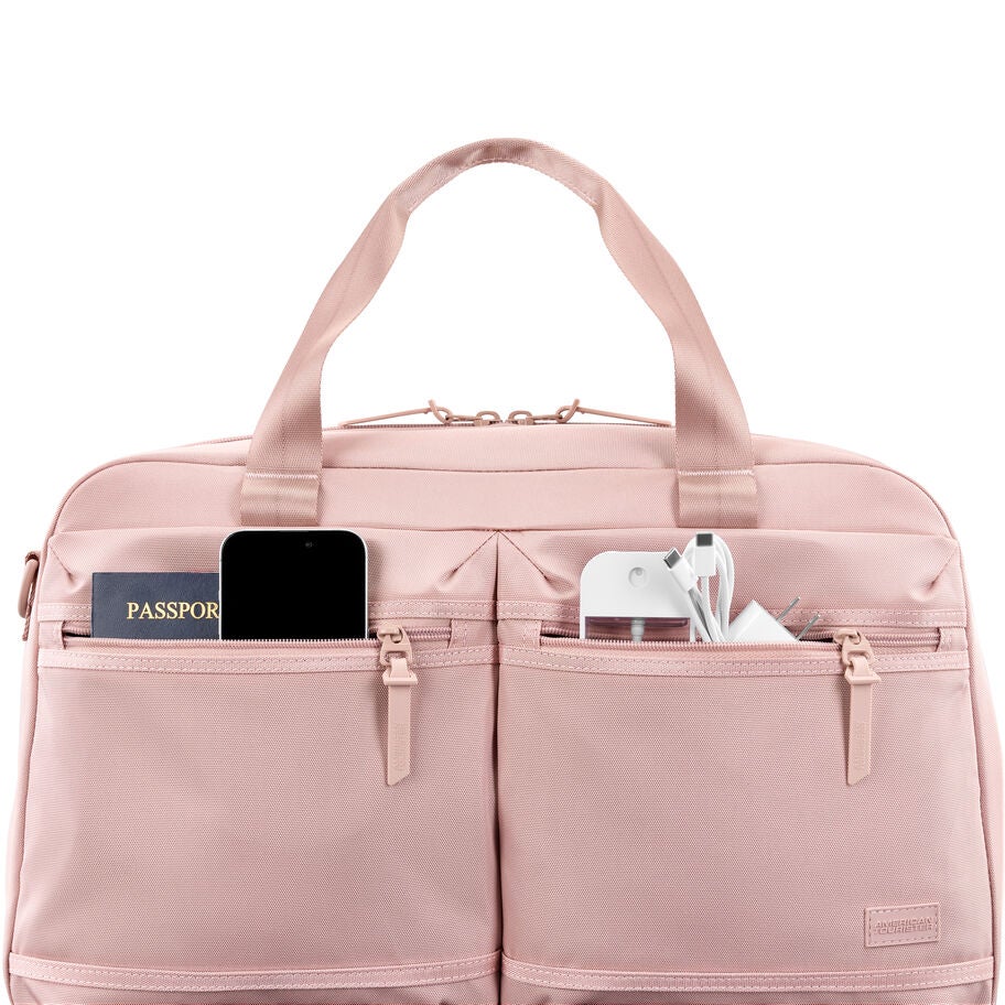 American Tourister Stratum 3.0 Convertible Weekender in the color Pink Blush. image number 3