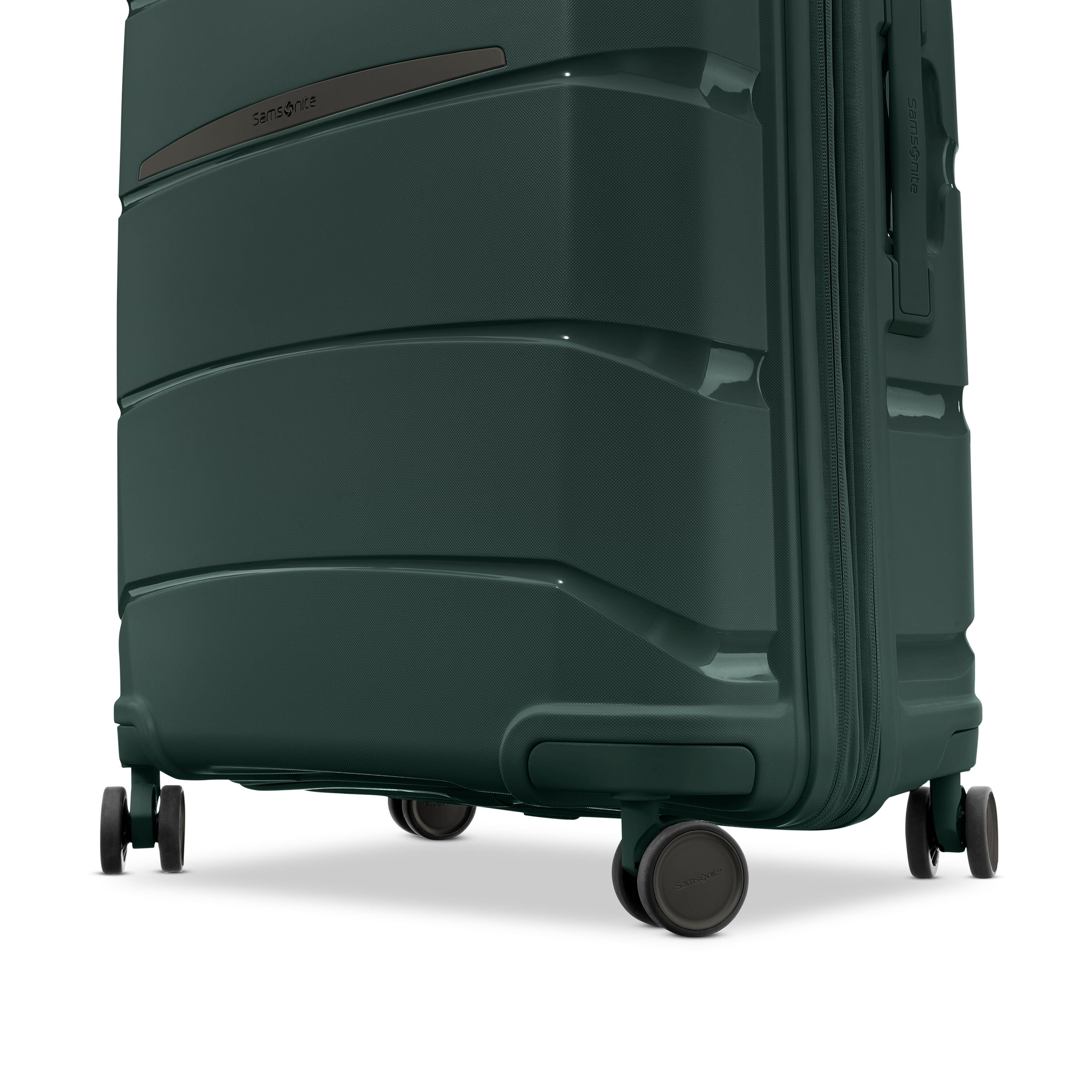Samsonite green top luggage