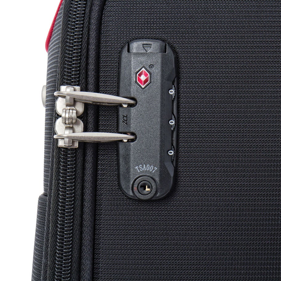 American Tourister Journey Lite Spinner Medium in the color Black/Red. image number 5