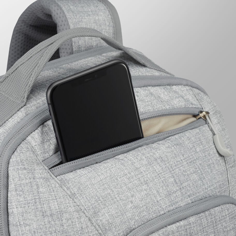 High Sierra BTS Swoop SG Backpack in the color Silver Heather. image number 4