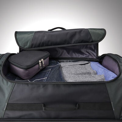 Samsonite Andante 2 Wheeled Duffle 22" in the color All Black.