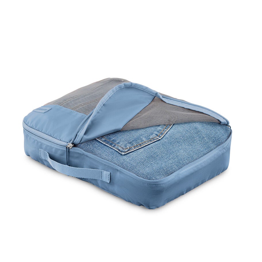 American Tourister Stratum 3.0 3 Piece Packing Cubes in the color Elemental Blue. image number 6