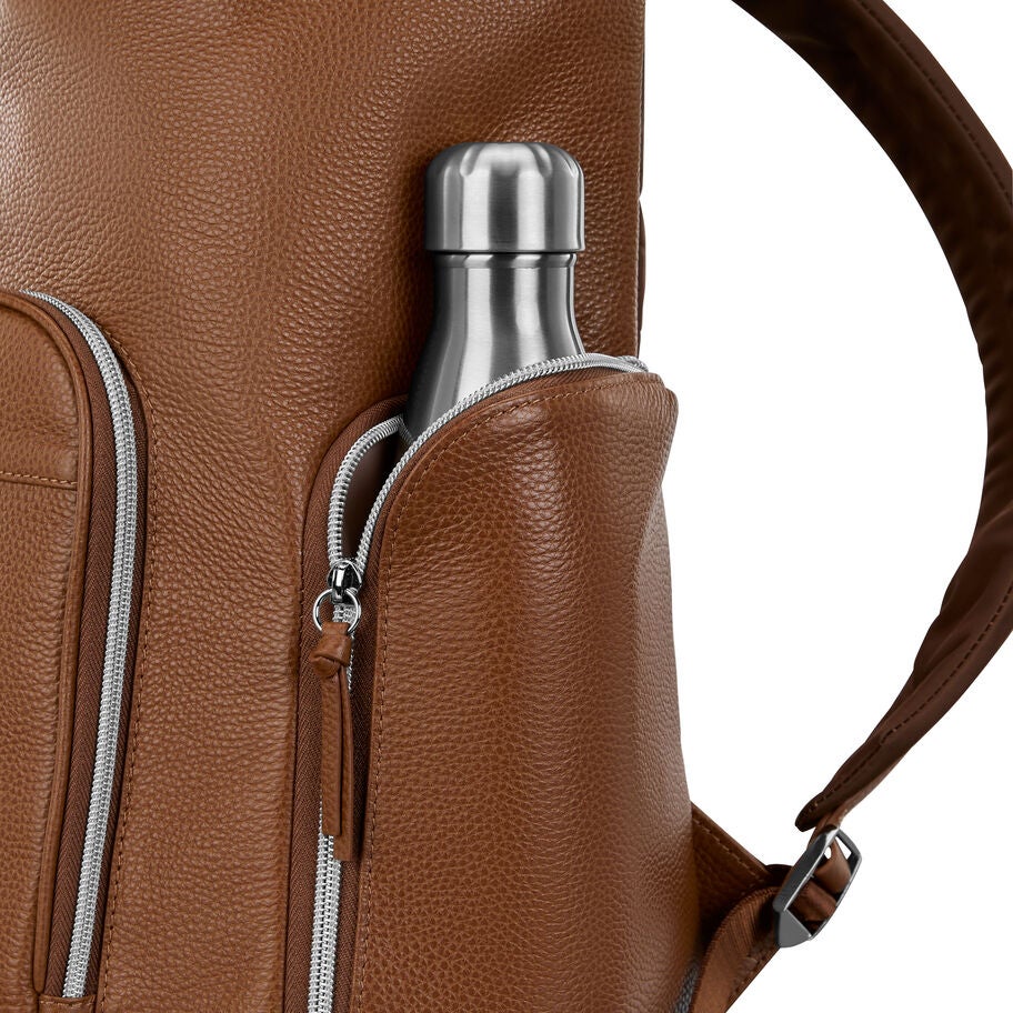 Samsonite Mobile Solution 2 Cuir Sac &agrave; Dos de Luxe in the color Cognac. image number 4