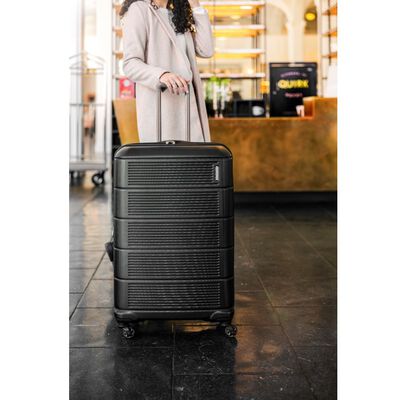 Piece American Tourister Stratum Xlt 20 Spinner Suitcase Jet Black
