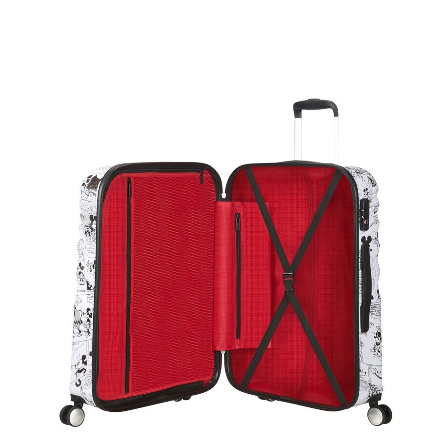 American Tourister Disney Wavebreaker Spinner Medium in the color Minnie Comics White. image number 1