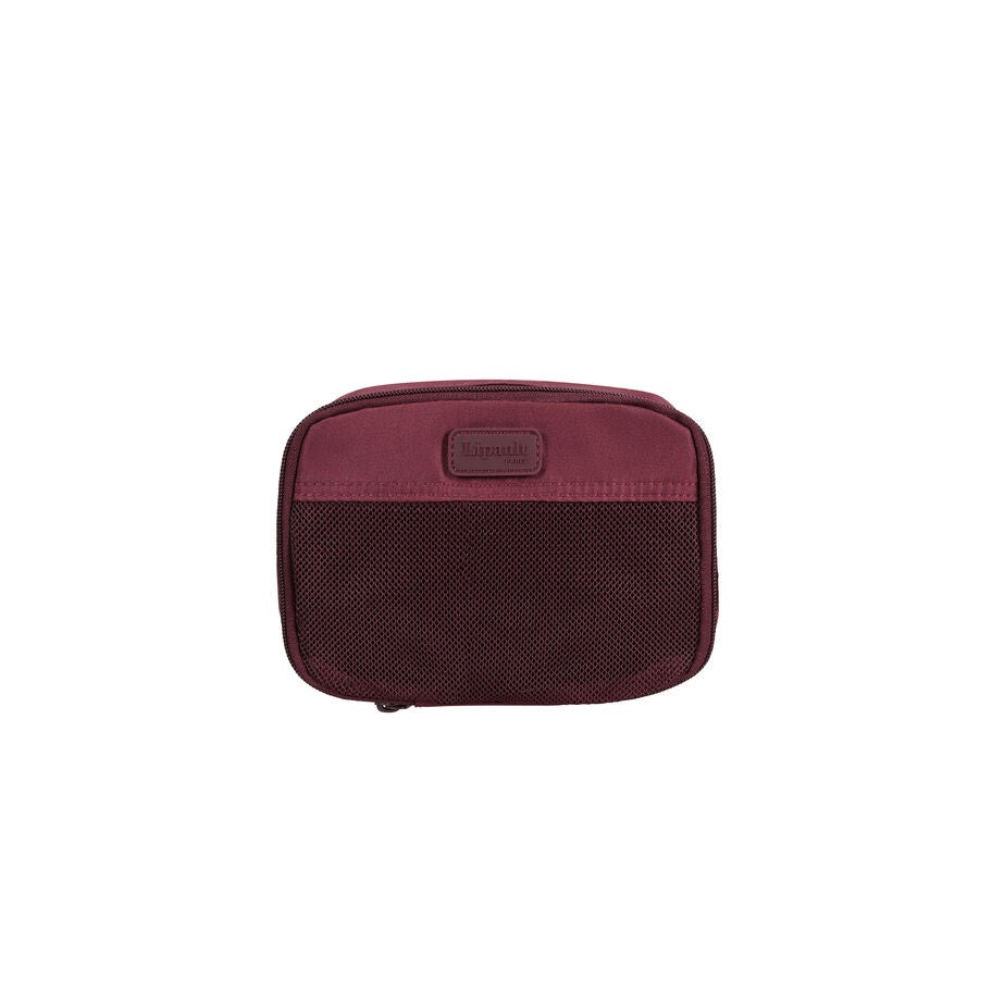 Lipault Accessoires de voyage cubes de rangement 3 pi&egrave;ces in the color Bordeaux. image number 1