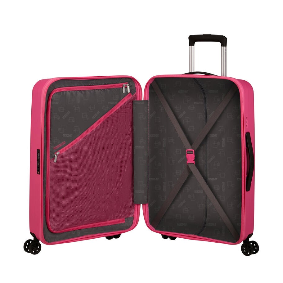 American Tourister Rejoy Spinner Medium in the color Hawaiian Pink. image number 1