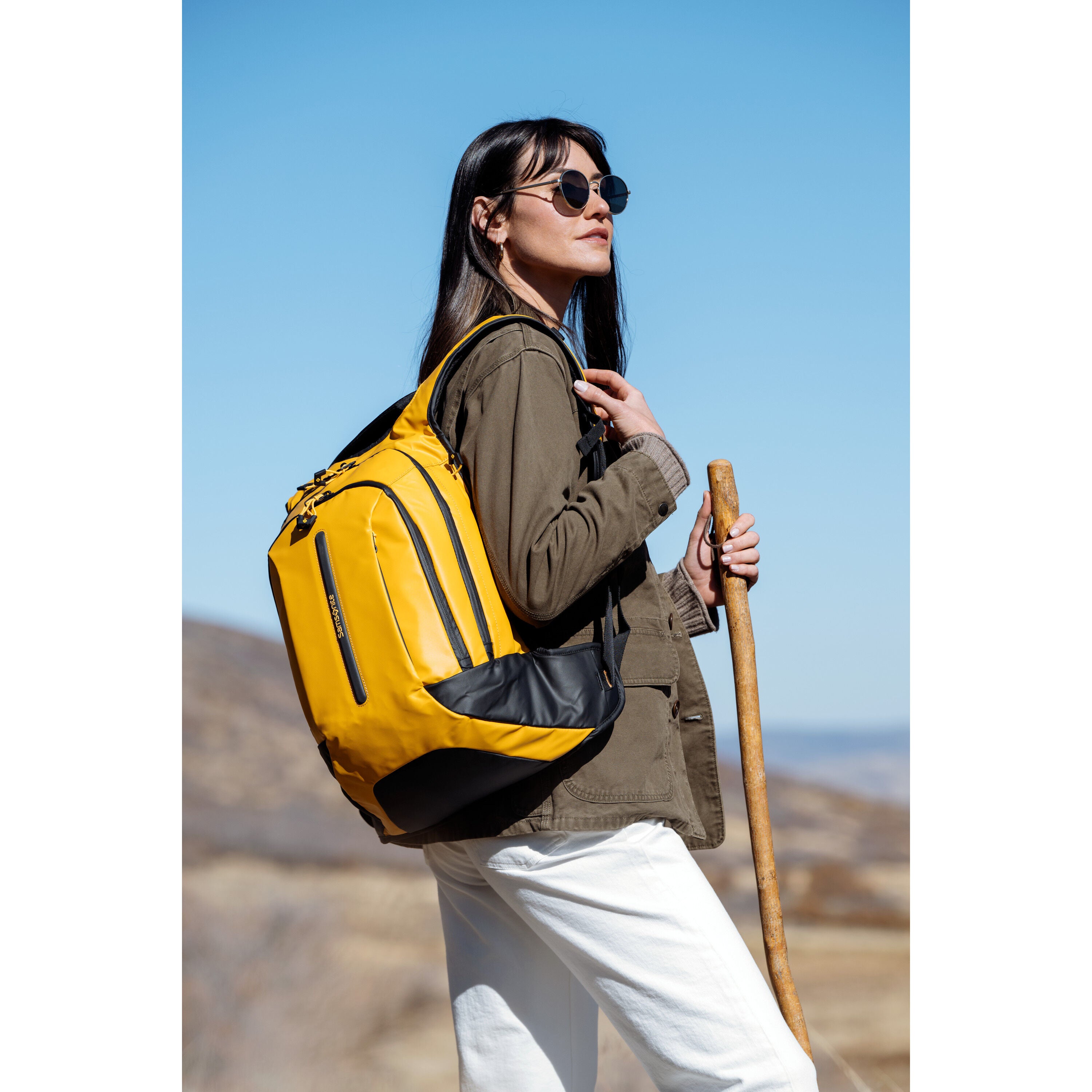 Large yellow backpack cheap