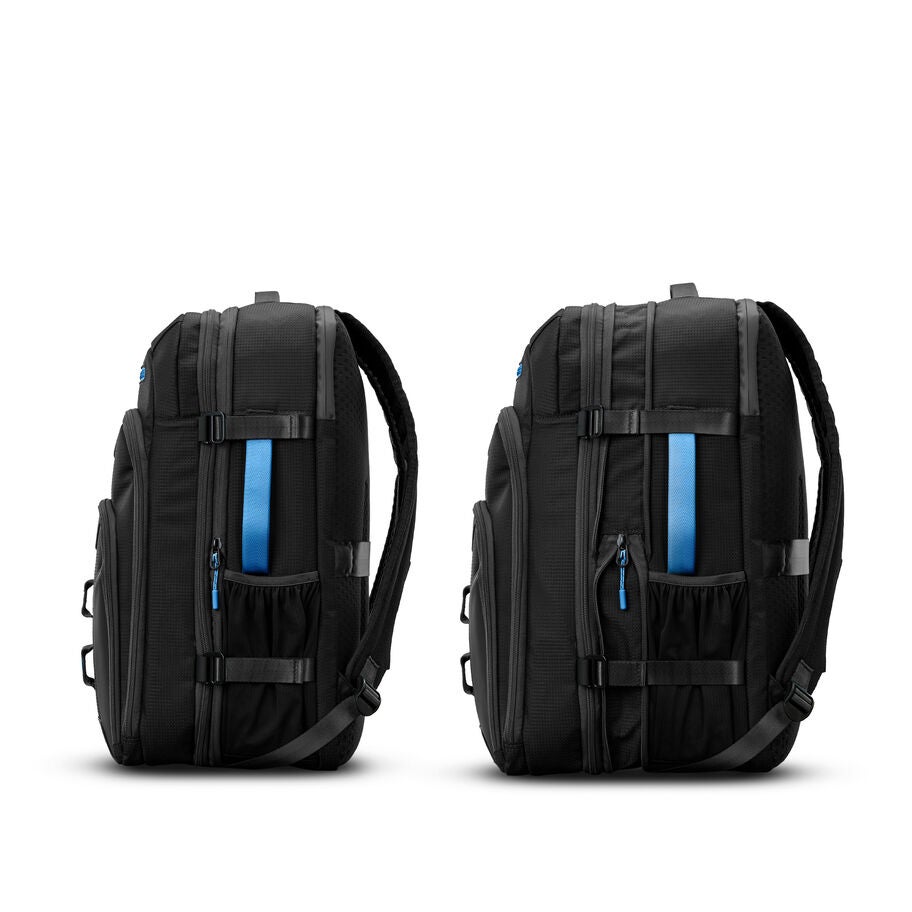 High Sierra Hi-Life Travel Backpack in the color Black/Blue. image number 5