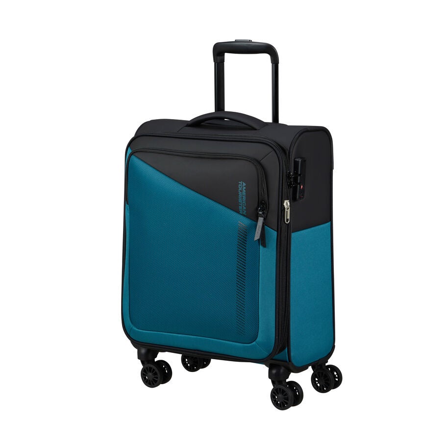 American Tourister Daring Dash Spinner Carry-On&trade; in the color Black/Blue. image number 0
