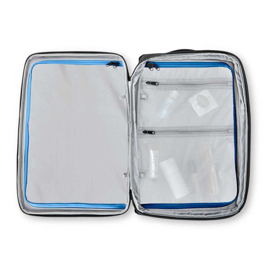 High Sierra Hi-Life Travel Backpack in the color Black/Blue. image number 2