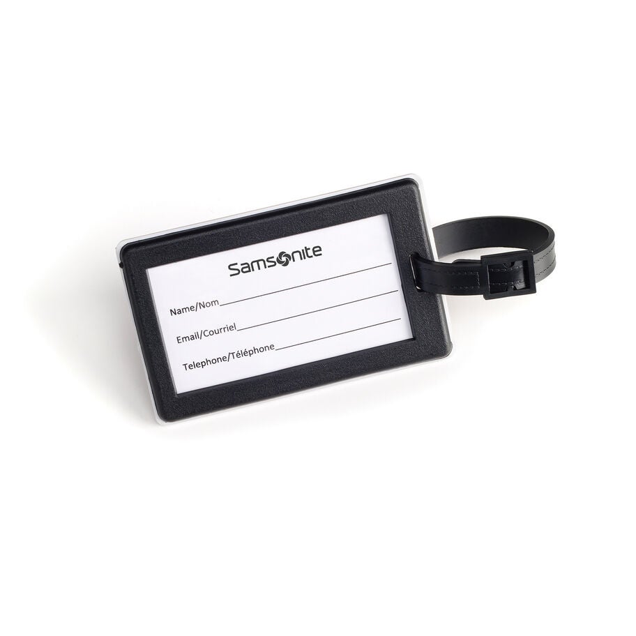 Samsonite Languette D'identification Sur Mesure Canadien in the color Feuille D'&eacute;rable Rouge/Noir. image number 1