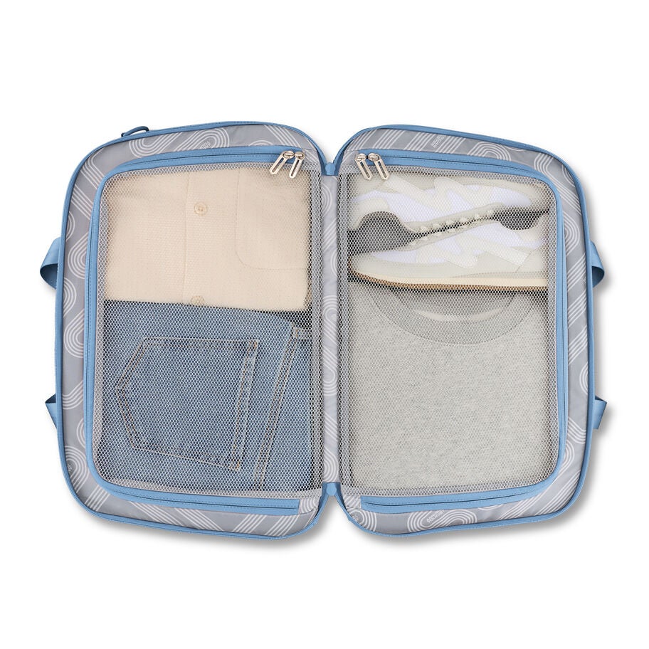American Tourister Stratum 3.0 Convertible Weekender in the color Elemental Blue. image number 2