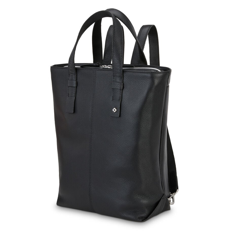 Samsonite Sac &agrave; dos en cuir convertible pour femme in the color Noir. image number 0