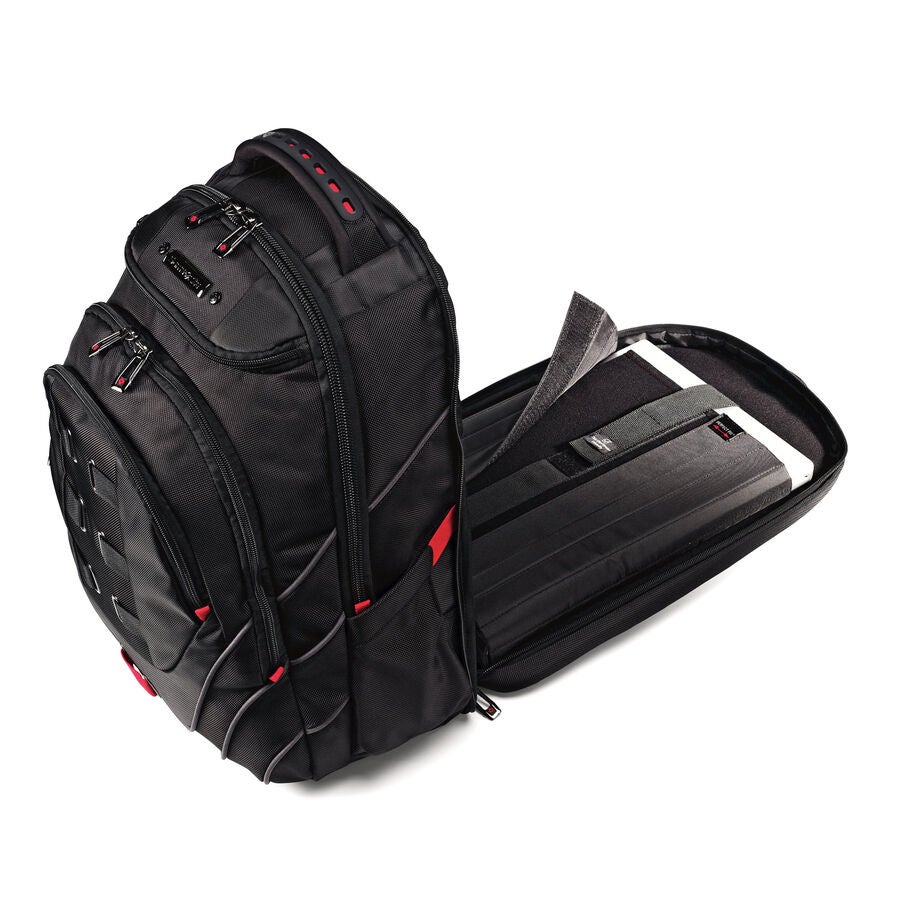 Samsonite Tectonic 2 Laptop Backpack PerfectFit&trade; in the color Black/Red. image number 2