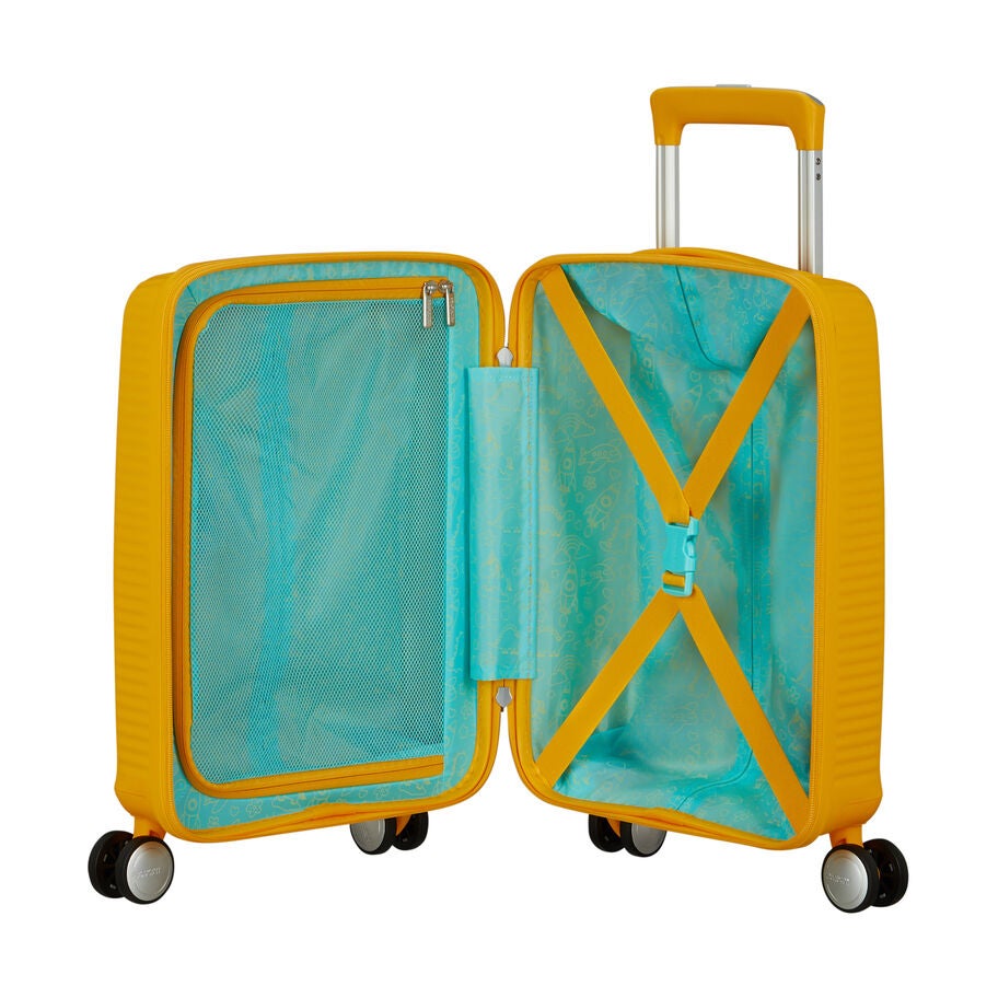 American Tourister Little Curio valise de cabine &agrave; roues pour enfants in the color Jaune Dor&eacute;. image number 1