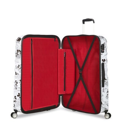 American Tourister Disney Wavebreaker Spinner Large in the color Minnie Comics White.