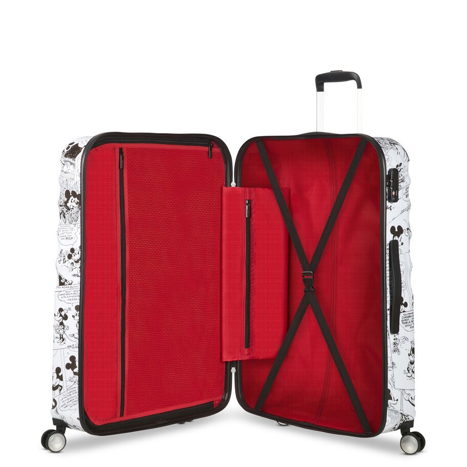 American Tourister Disney Wavebreaker Spinner Large in the color Minnie Comics White. image number 1