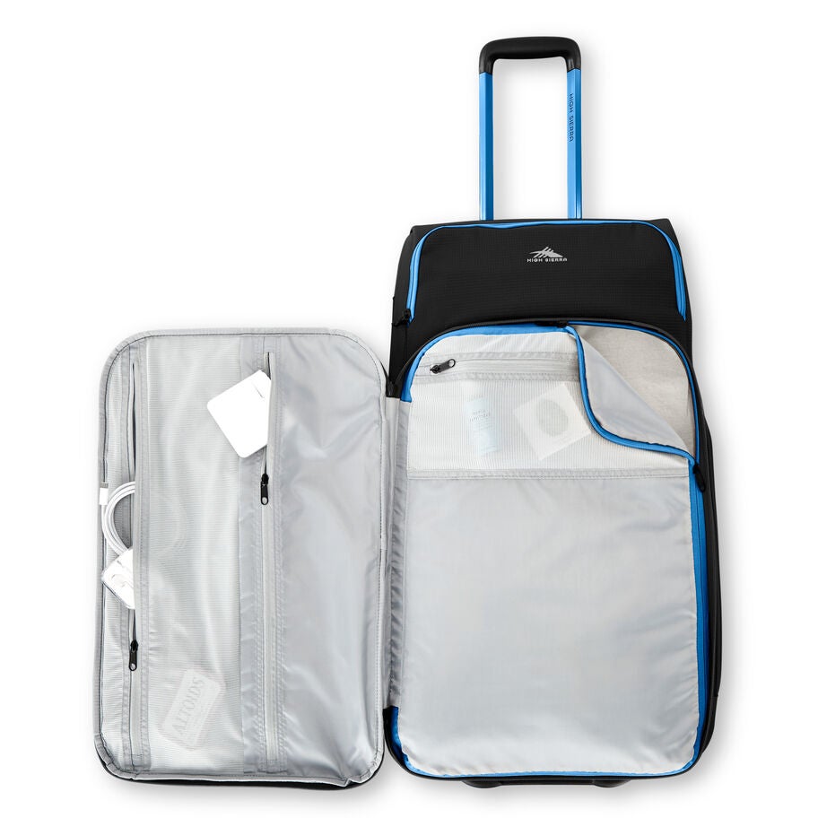 High Sierra Hi-Life Wheeled Duffle (32") in the color Black/Blue. image number 1