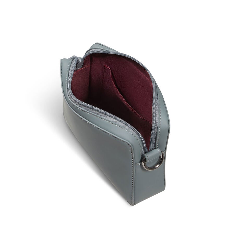 Lipault Lost In Berlin Crossbody Bag - The Box in the color Cement Storm. image number 2