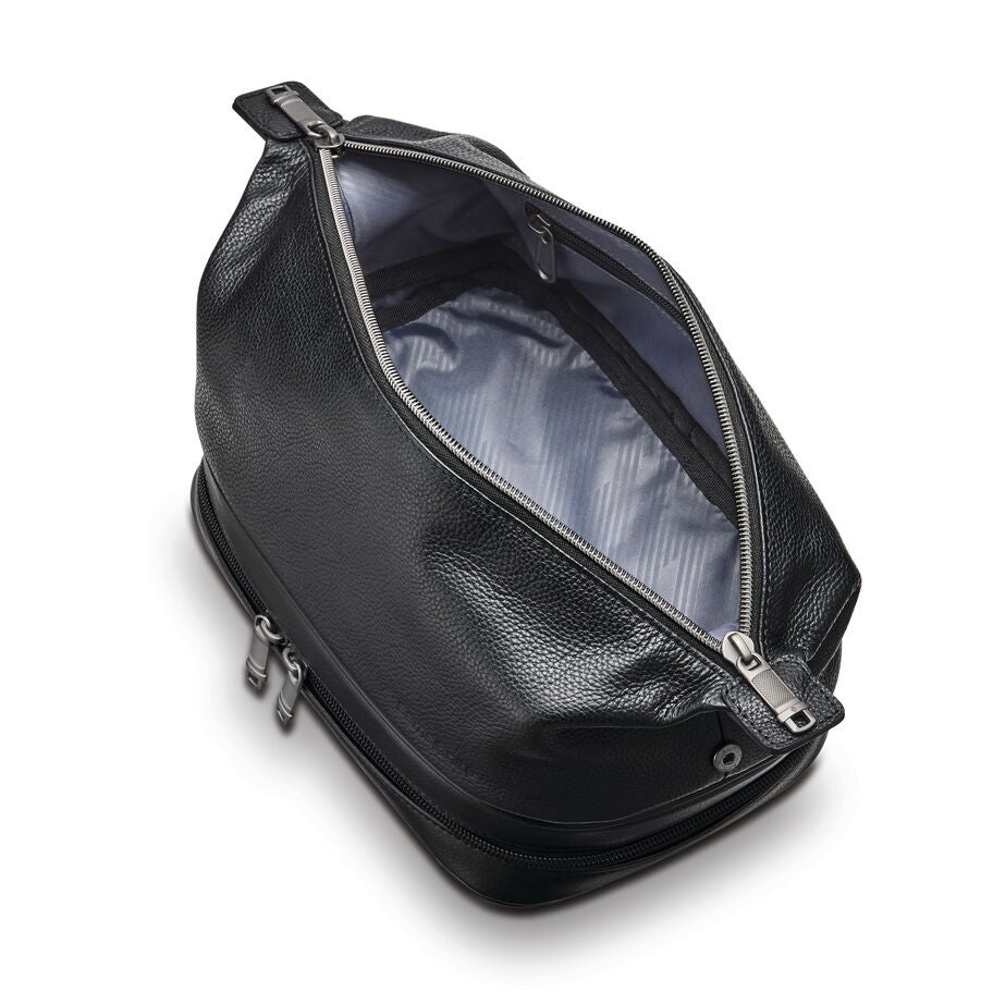 Samsonite Classic Leather Trousse de voyage in the color Noir. image number 2