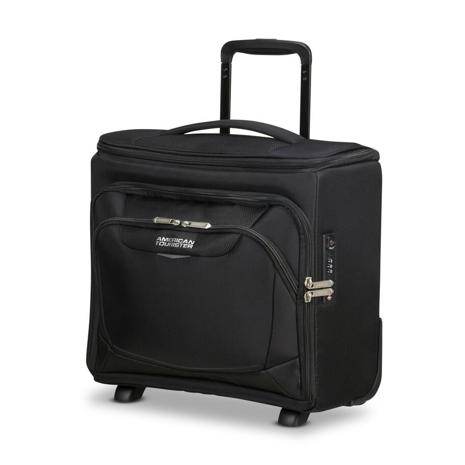 American Tourister SummerRide Expandable Upright Underseater in the color Black. image number 11