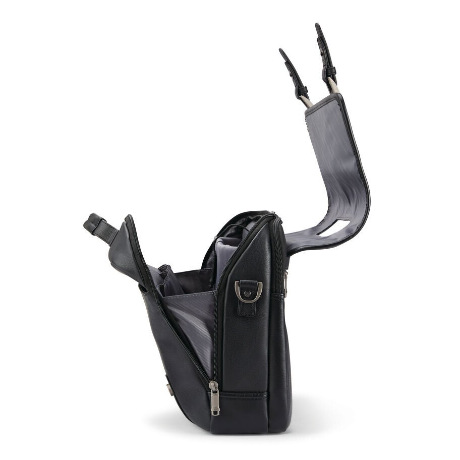 Samsonite Classic Cuir &Agrave; Rabat in the color NOIR. image number 2