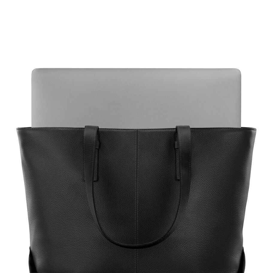 Samsonite Mobile Solution 2 Leather Business Tote in the color Black. image number 2