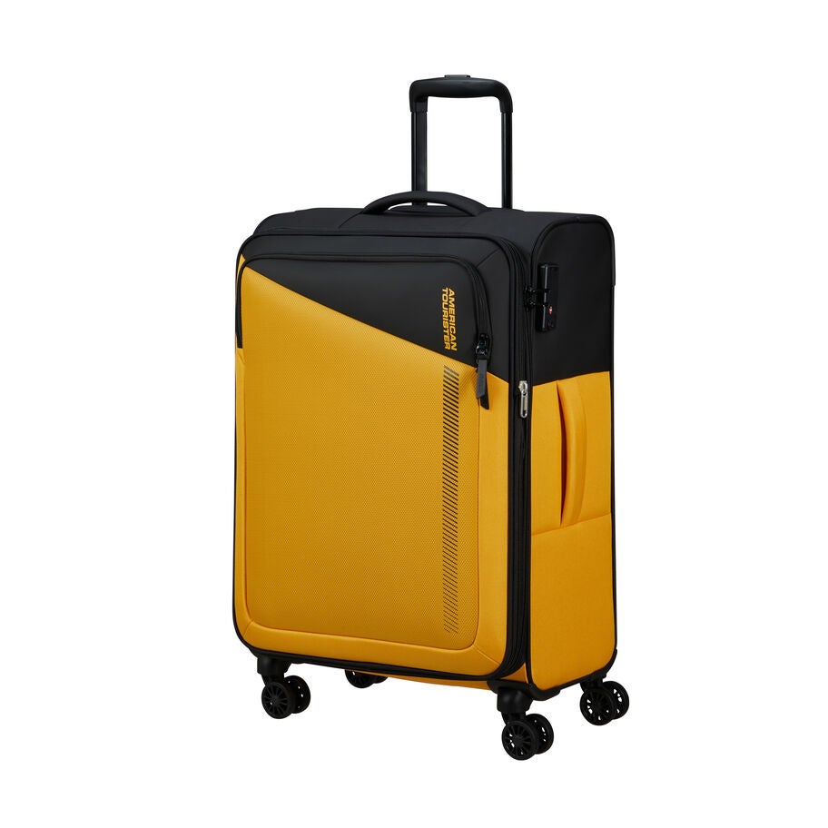 American Tourister Daring Dash valise moyen &agrave; roues in the color Noir/Jaune. image number 0