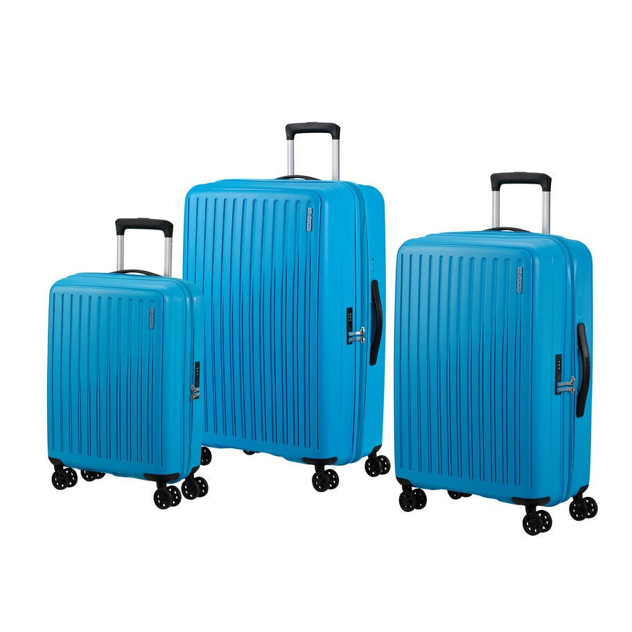 American Tourister Rejoy Spinner 3 Piece Set (CO/M/L) in the color Azure Blue. image number 0