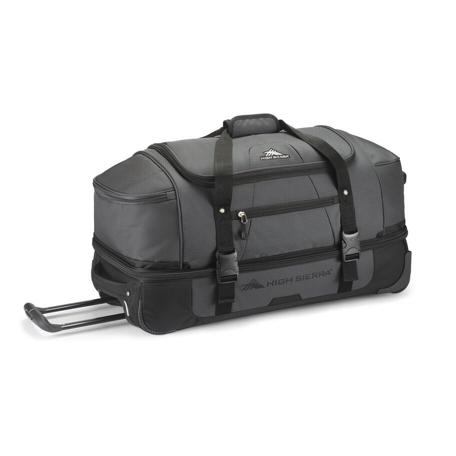 High Sierra Fairlead 28" Drop Bottom Duffle in the color Mercury/Black. image number 0