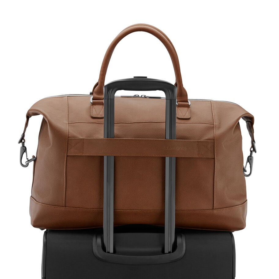 Samsonite Classic Leather Sac de sport week-end in the color Cognac. image number 5