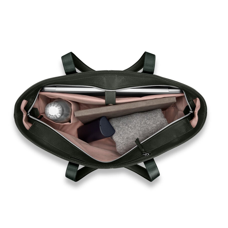 Samsonite Mobile Solution 2 Leather Business Tote in the color Olive. image number 1