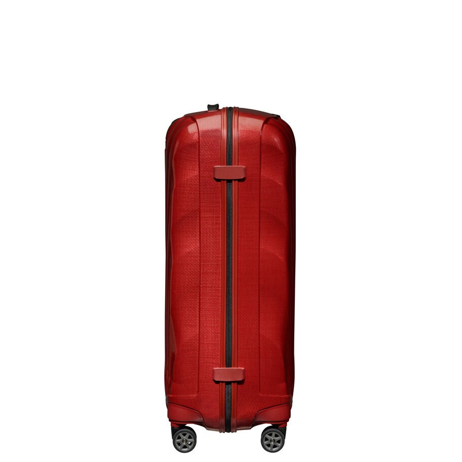 Side 2-View Image of Samsonite Red C-Lite Spinner Large Luggage  image number 5