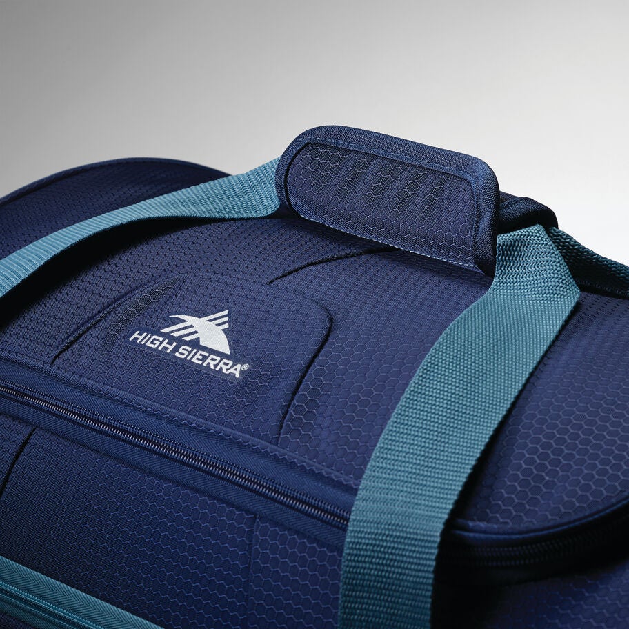 High Sierra Fairlead 34" Drop Bottom Duffle in the color True Navy/Graphite Blue. image number 4