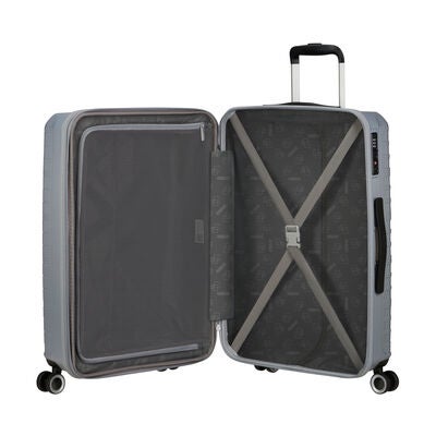 American Tourister Surftime valise moyen &agrave; roues in the color Argent.