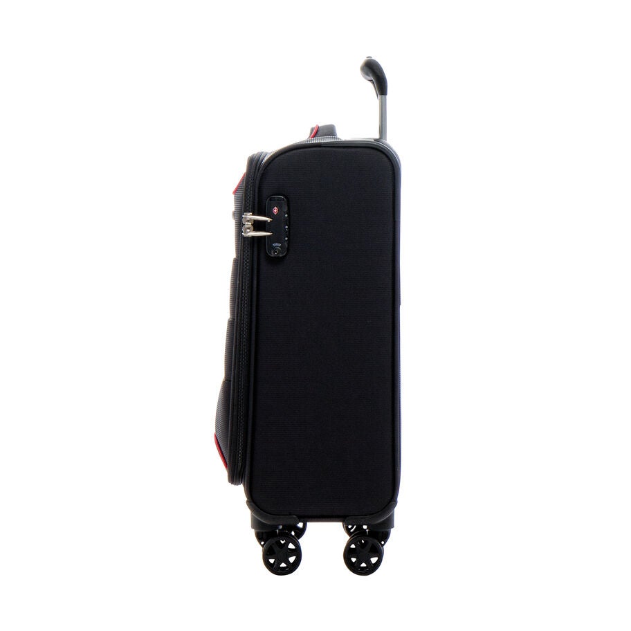 American Tourister Journey Lite Spinner Carry-On&trade; in the color Black/Red. image number 3
