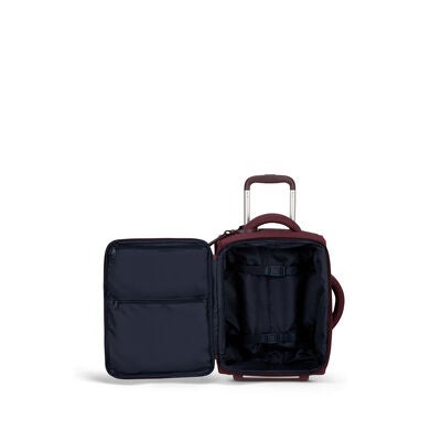 Lipault Foldable Plume Mini Cabin Upright, Bordeaux, Interior Image