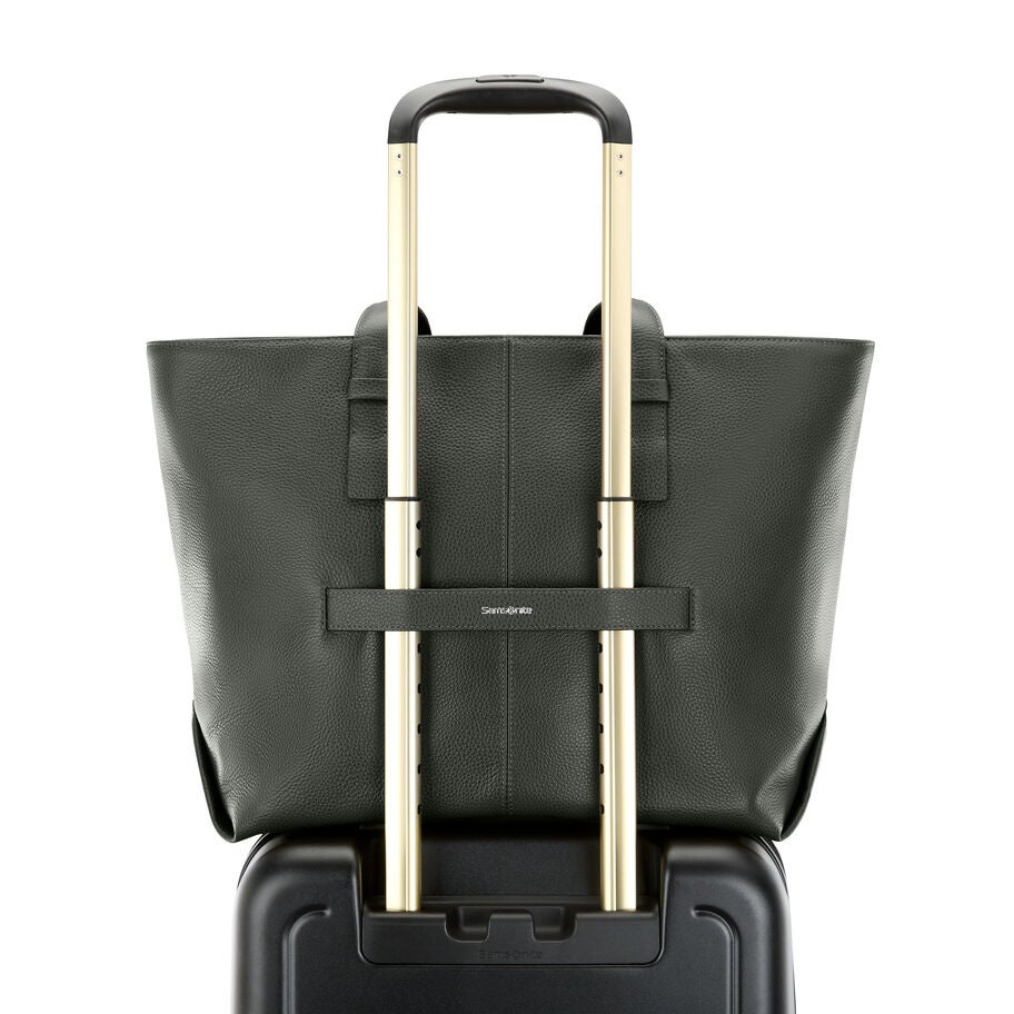 Samsonite Mobile Solution 2 Leather Business Tote in the color Olive. image number 5