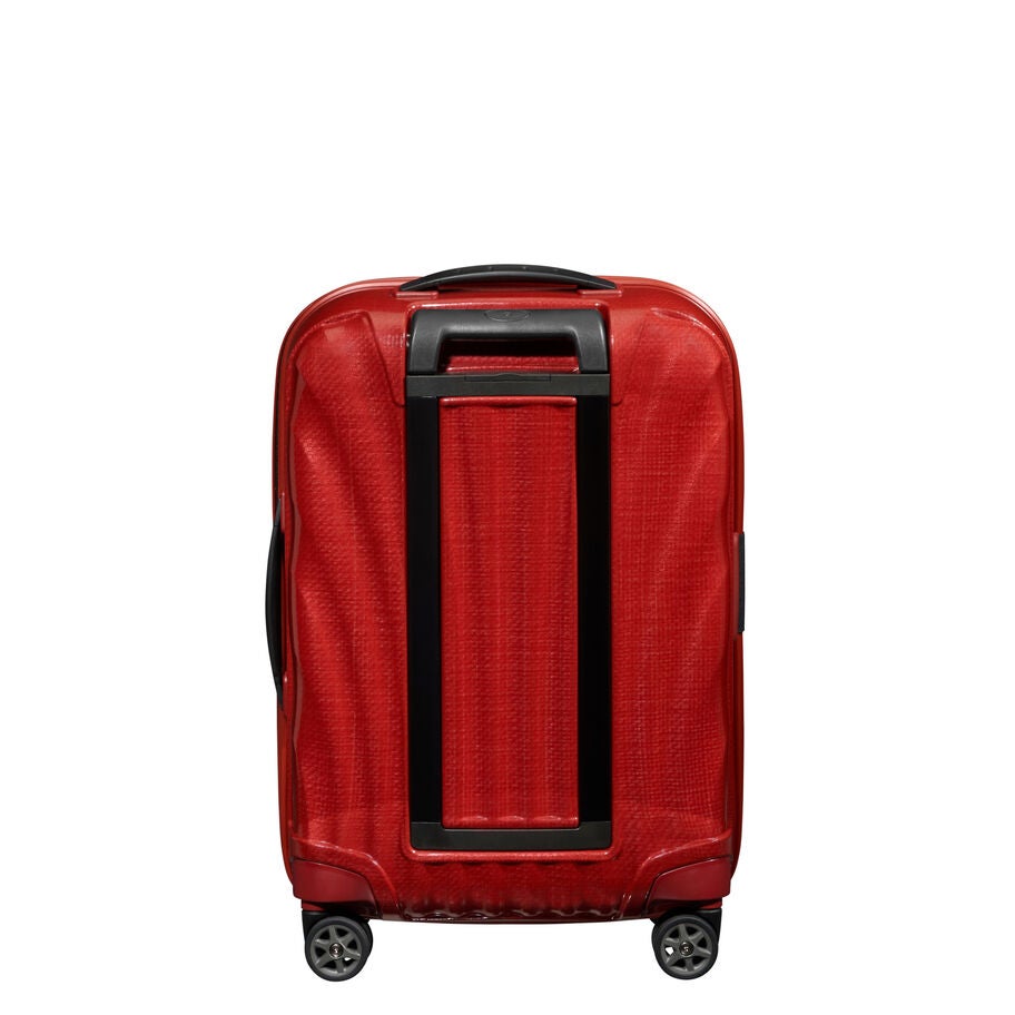 Back-View Image of Samsonite Chilli Red C-Lite Spinner Carry-On Luggage Telescopic Handle image number 3
