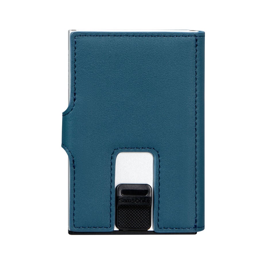 Samsonite Alu Fit X Proxis Portefeuille Coulissant in the color Bleu P&eacute;trol. image number 2