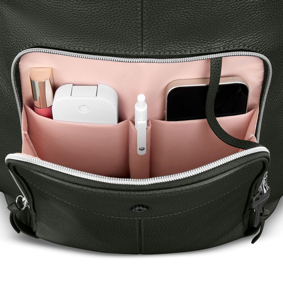 Samsonite Mobile Solution 2 Cuir Sac &agrave; Dos de Luxe in the color Olive. image number 3