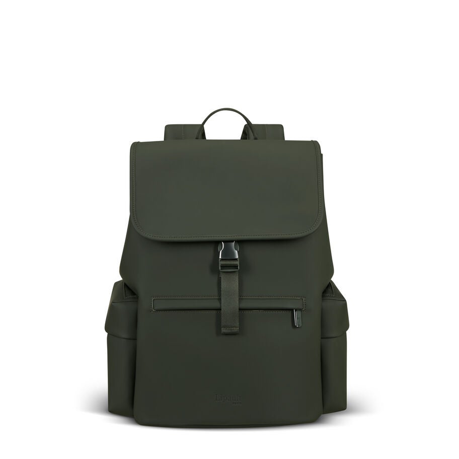 Lipault LOST IN BERLIN Cargo Backpack 2.0 in the color Dark Moss. image number 4