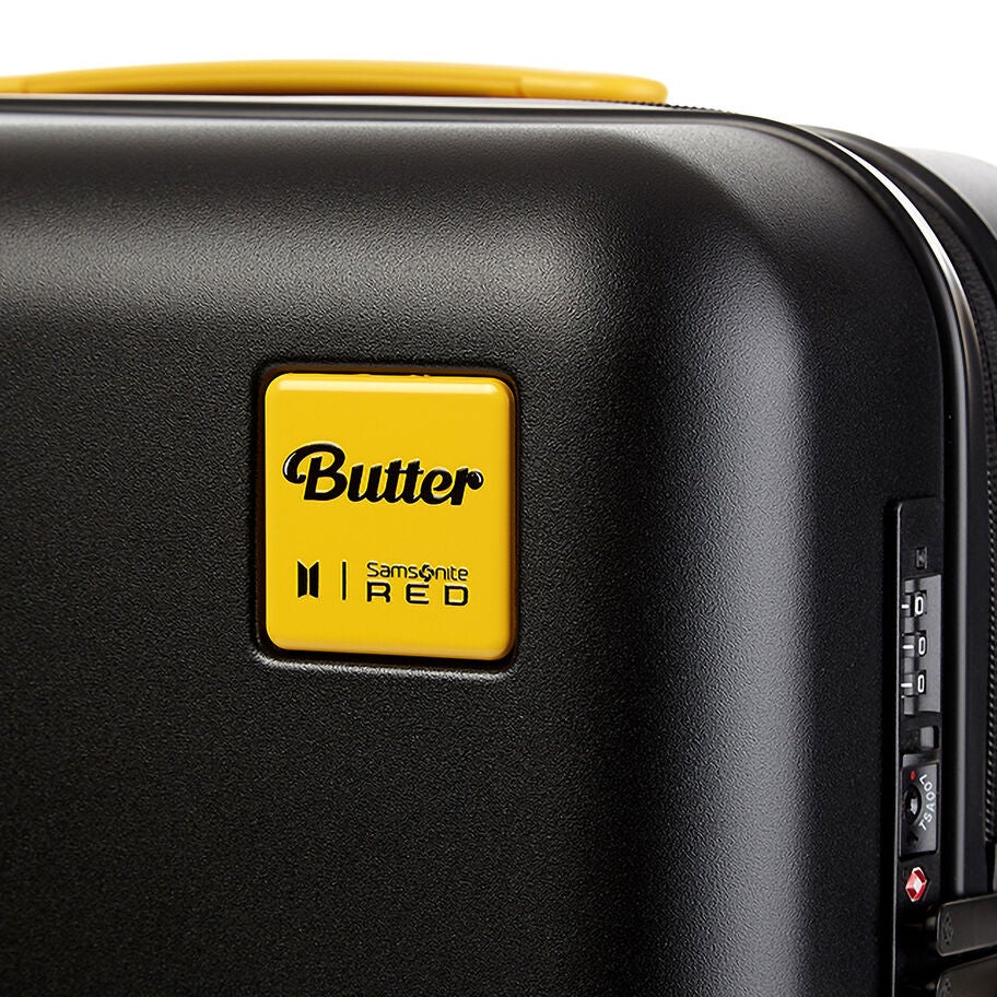 BTS Butter X Samsonite Valise cabine extensible Spinner
