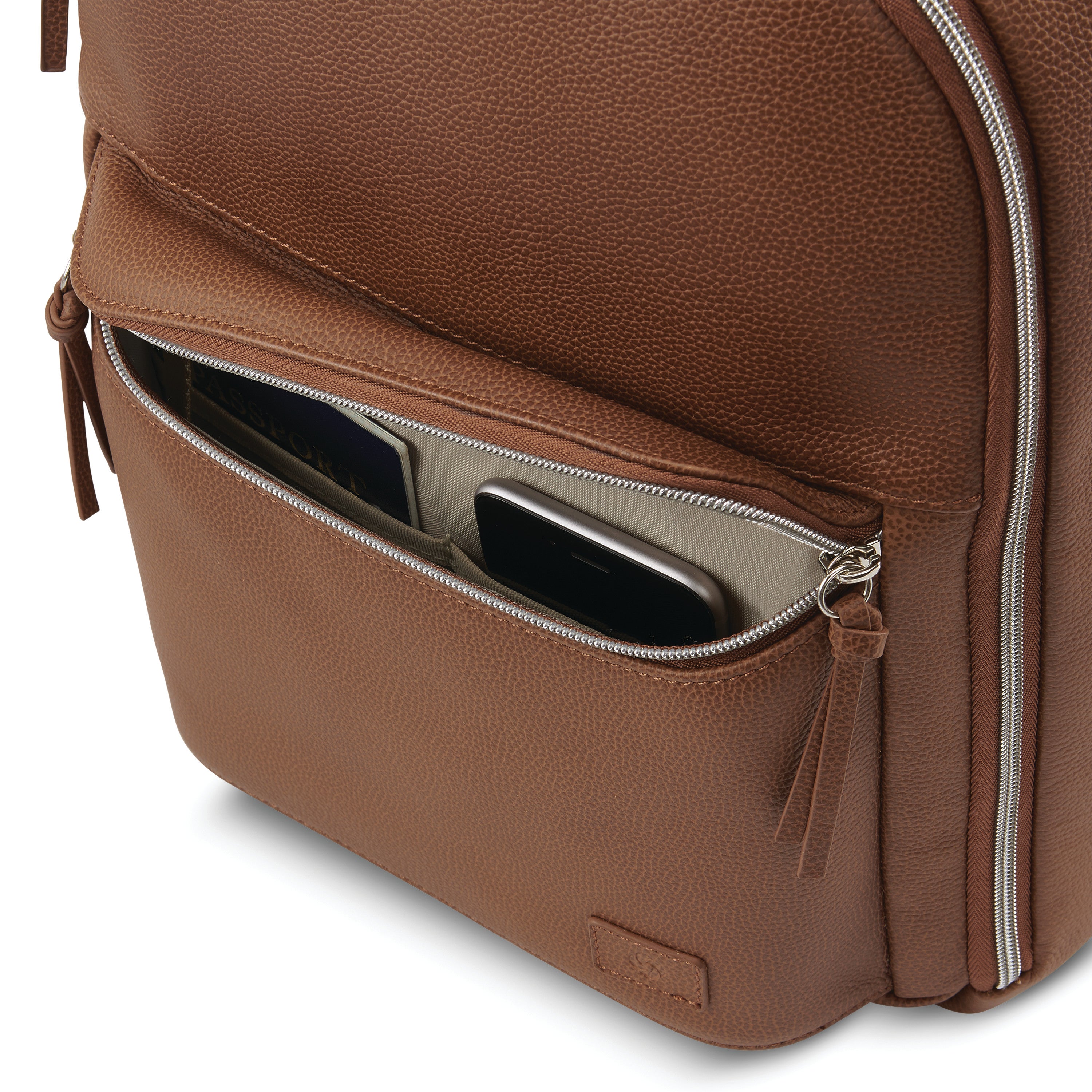 Samsonite mens leather classic traditional clearance backpack