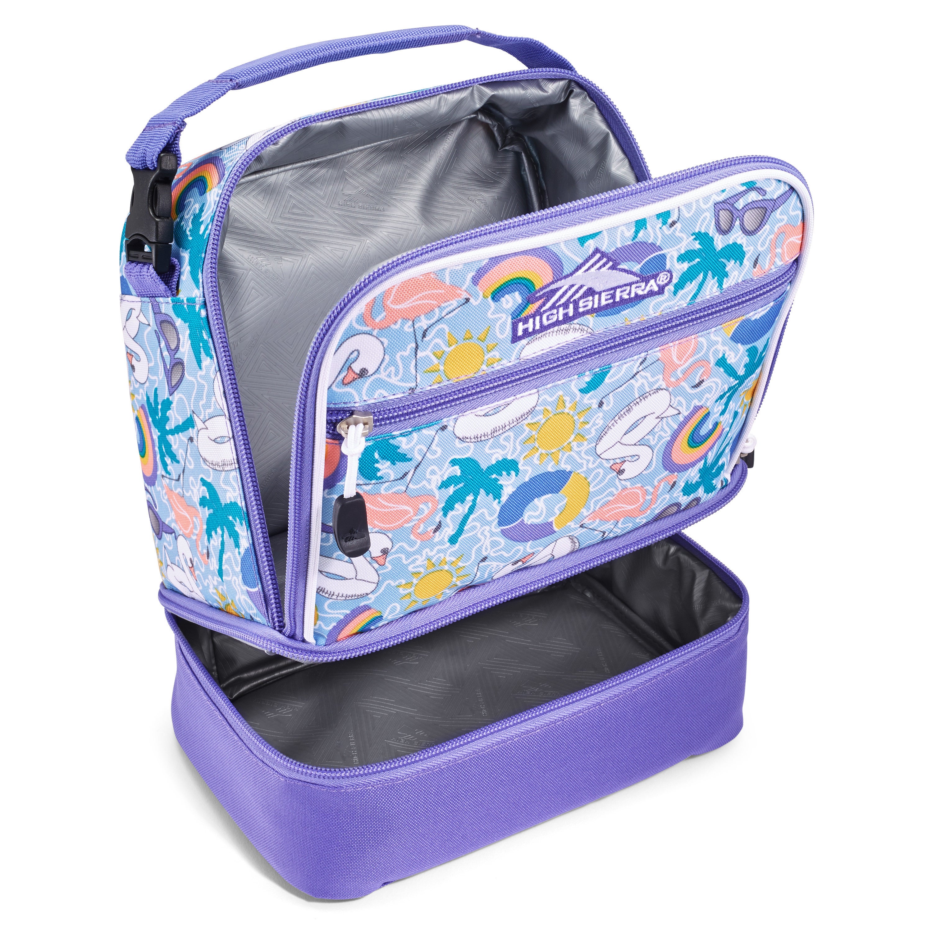 High sierra stacked compartment lunch bag store